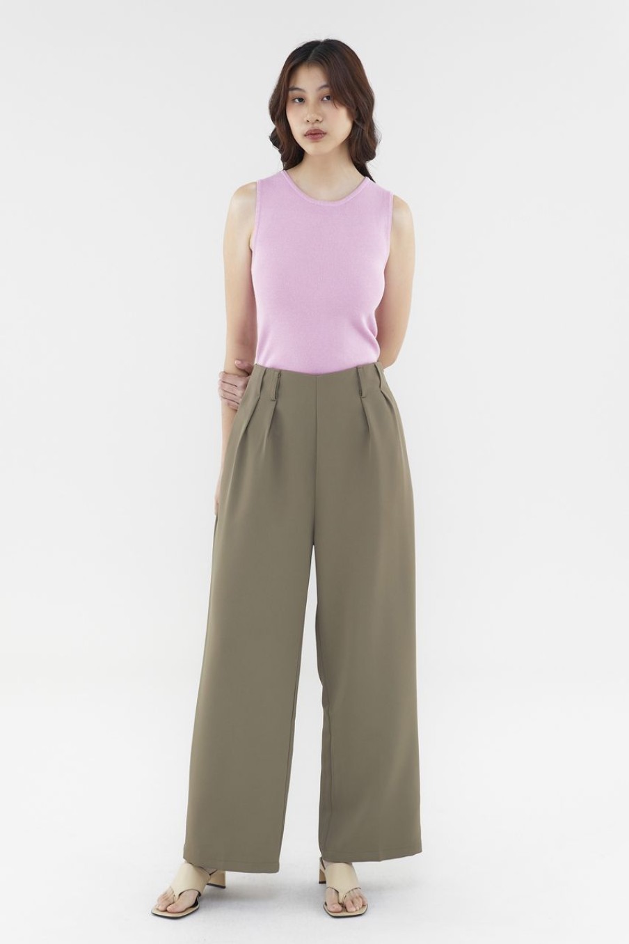 Women The Editor's Market Pants | Everly Pleated Pants Reed