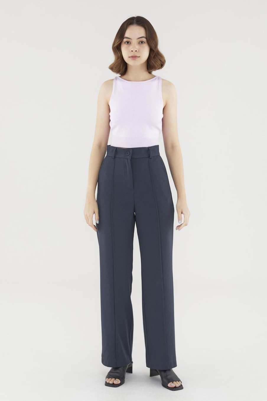 Women The Editor's Market Pants | Edelyn High-Waist Pants Ash Blue