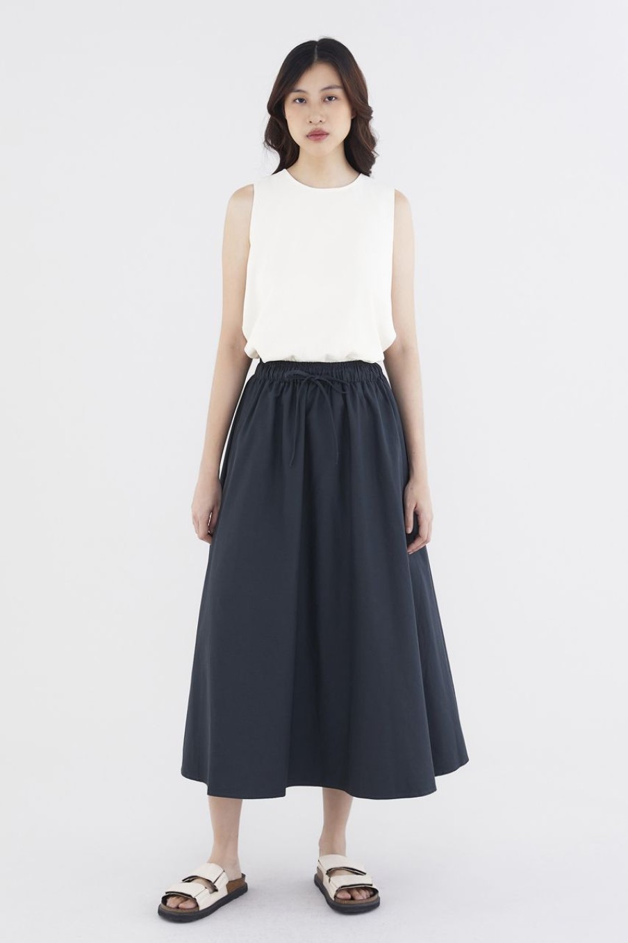 Women The Editor's Market Skirts | Dellis Drawstring Skirt Space