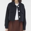 Women The Editor's Market Outerwear | Louise Boxy Jacket Black