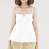 Women The Editor's Market Tops | Sherlyn Babydoll Top White