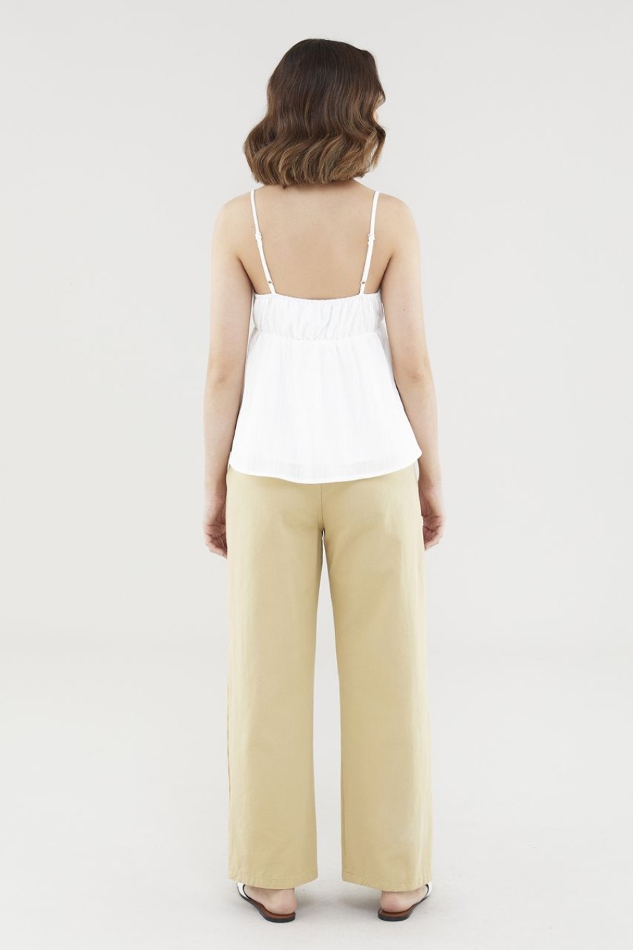 Women The Editor's Market Tops | Sherlyn Babydoll Top White