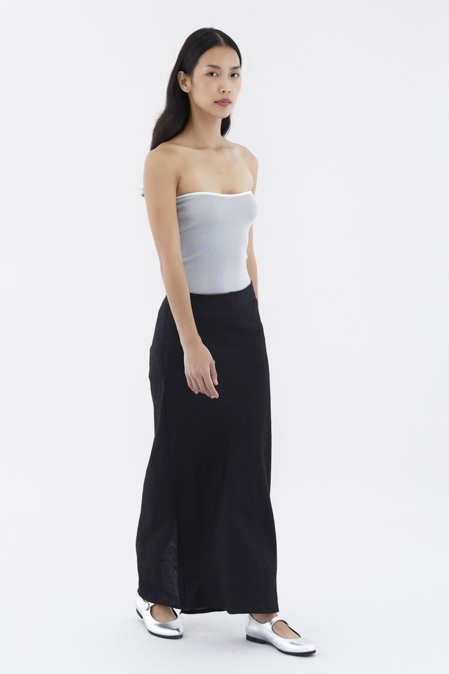 Women The Editor's Market Tops | Giovin Contrast Bandeau Fog