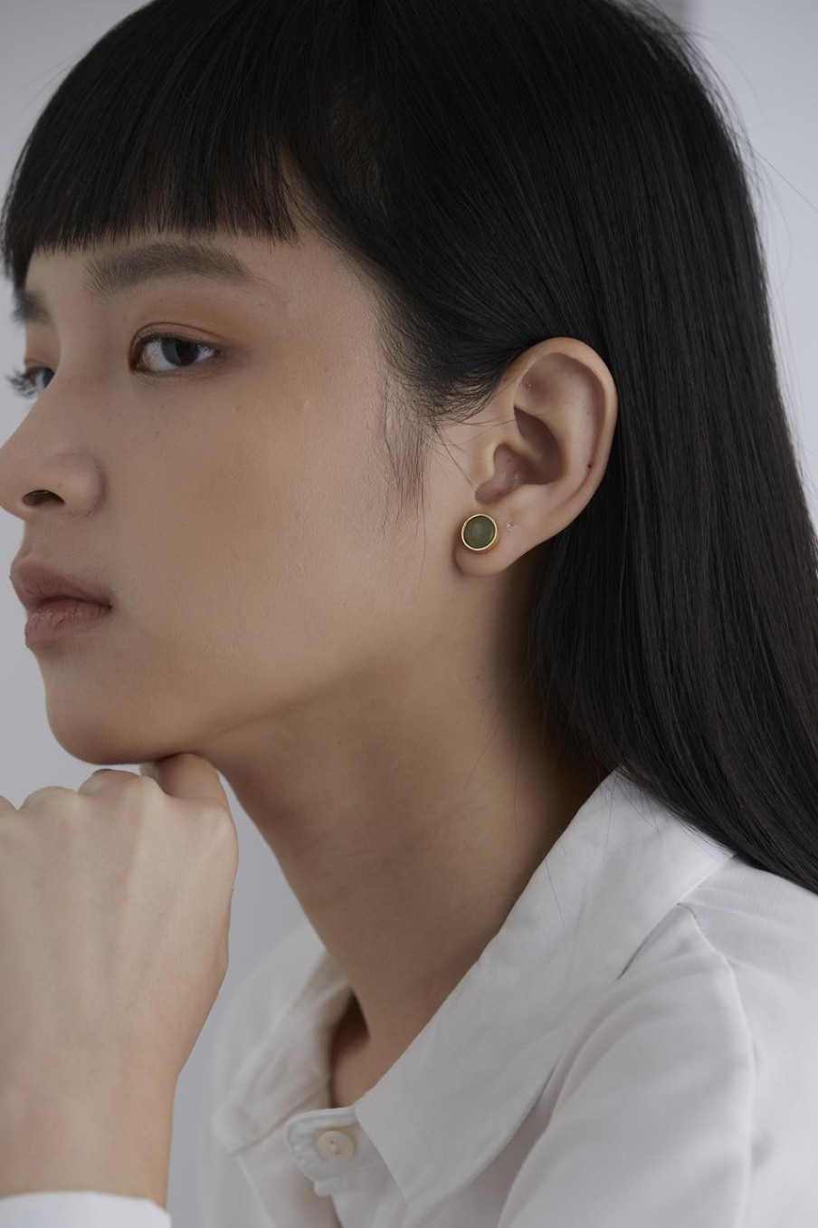 Women Afterall Earrings | Alanna Ear Studs Green