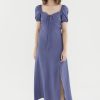 Women The Editor's Market Dresses | Jacintha Tie-Front Dress Blueberry