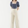 Women The Editor's Market Pants | Derryl Wide-Leg Pants Latte