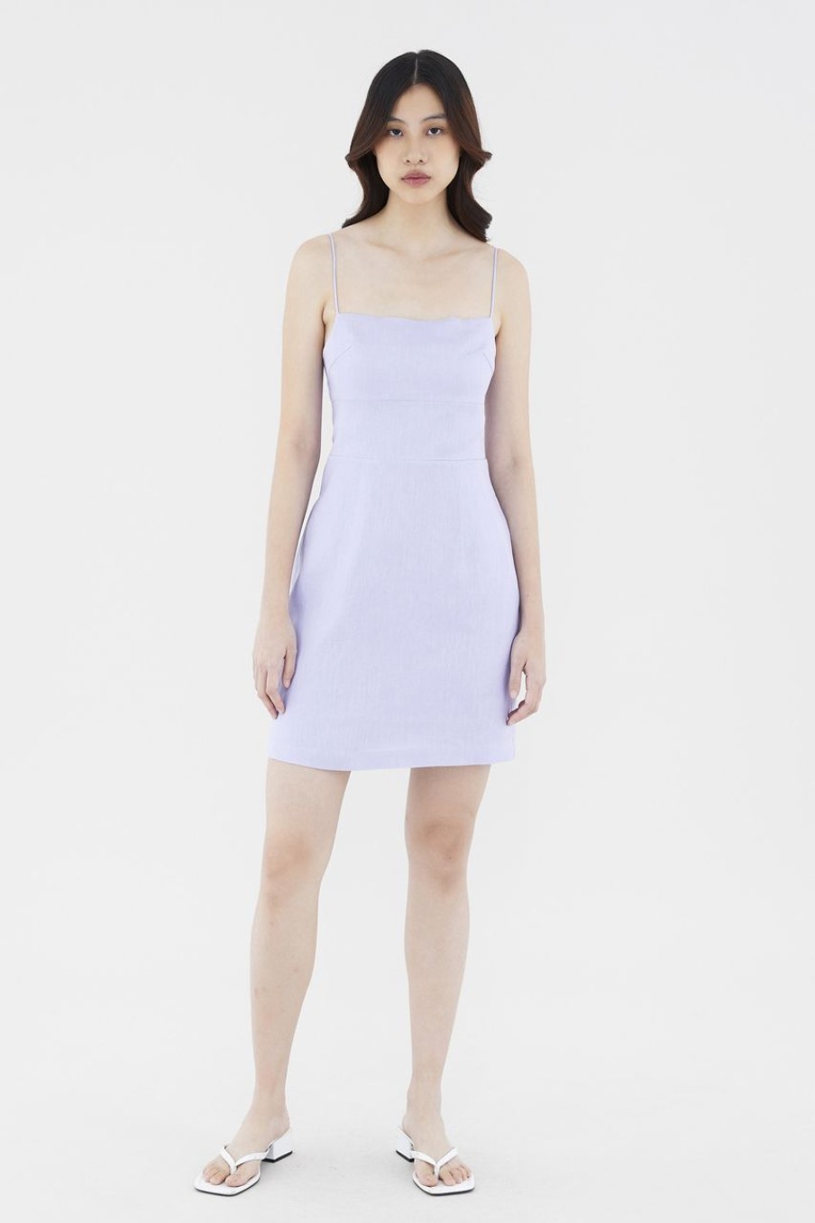 Women The Editor's Market Dresses | Junnifer Linen Mini Dress Orchid