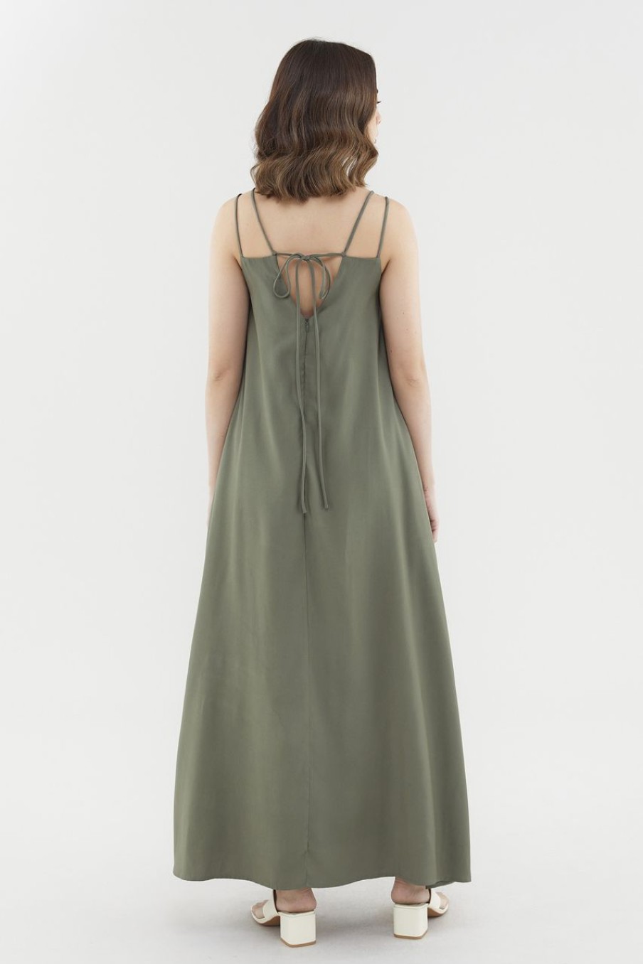 Women The Editor's Market Dresses | Noralyn Double-Strap Dress Safari