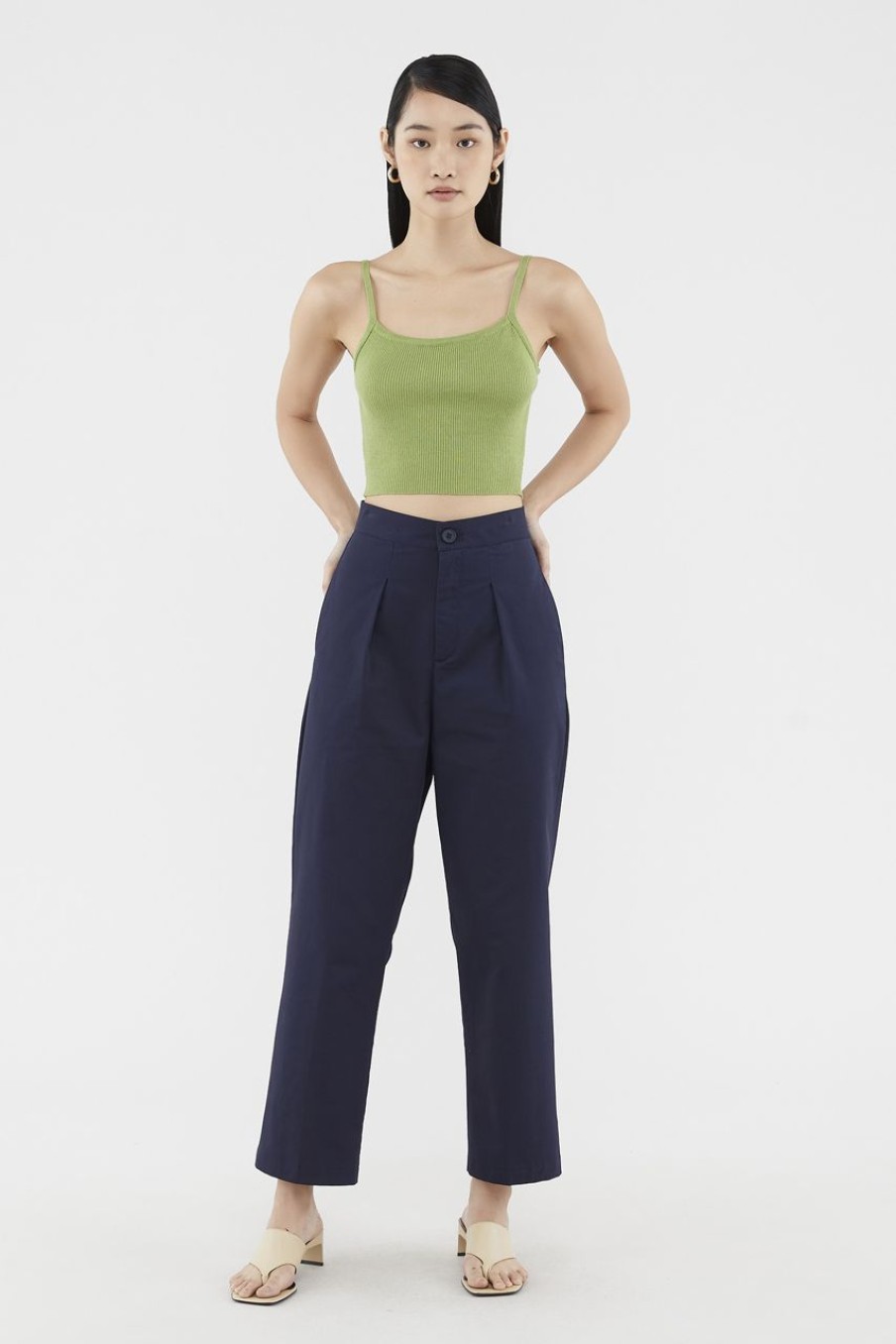 Women The Editor's Market Pants | Marion Straight-Leg Pants Eclipse