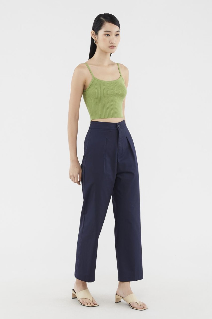 Women The Editor's Market Pants | Marion Straight-Leg Pants Eclipse