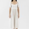 Women The Editor's Market Dresses | Emblair Linen Puff Sleeve Dress Sand