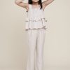 Kids Evryday Studios | Wide-Leg Drawstring Pants Sand