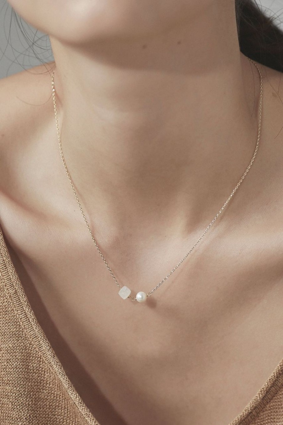 Women Afterall Necklaces | Lovell Necklace Gold/White