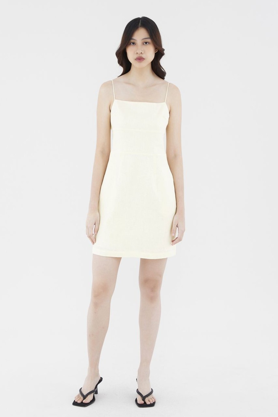 Women The Editor's Market Dresses | Junnifer Linen Mini Dress Sunshine