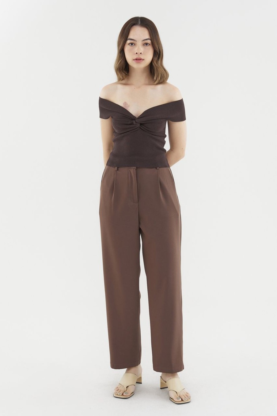 Women The Editor's Market Pants | Ricca Tapered Pants Coffee