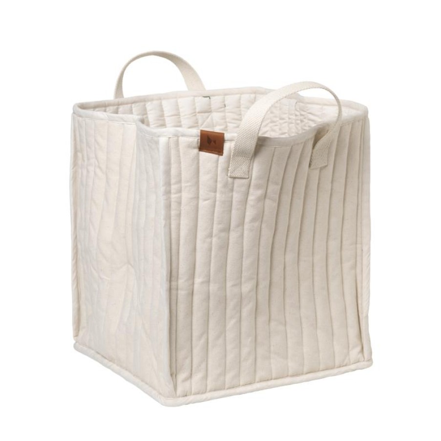 Kids Evryday Studios | Fabelab Quilted Storage Bag Natural Peach