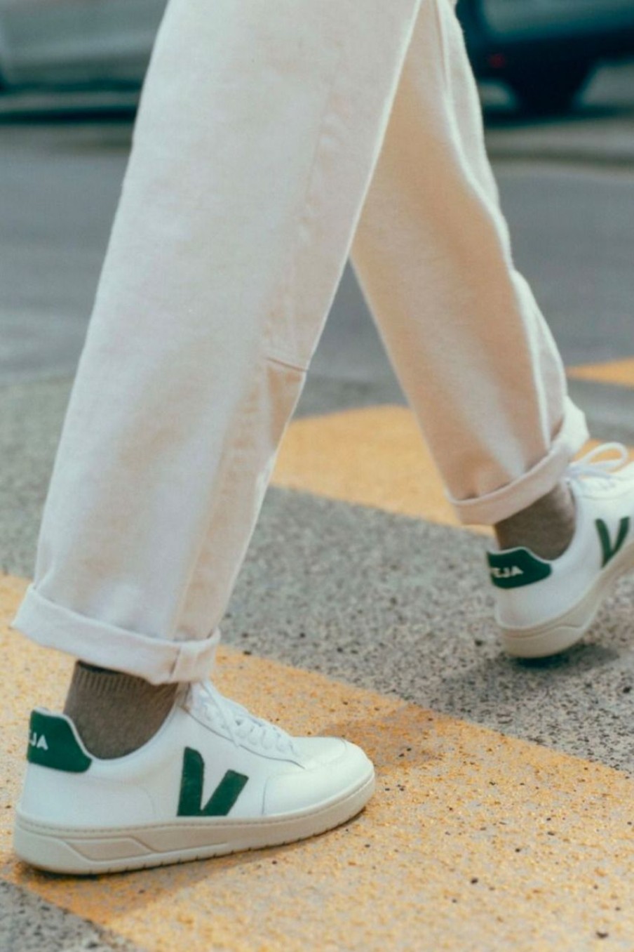 Women Veja Sneakers & Trainers | Veja V-12 Leather White Cyprus