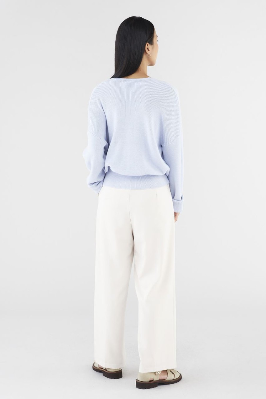 Women The Editor's Market Tops | Elayne Wrap Knit Blouse Whisp