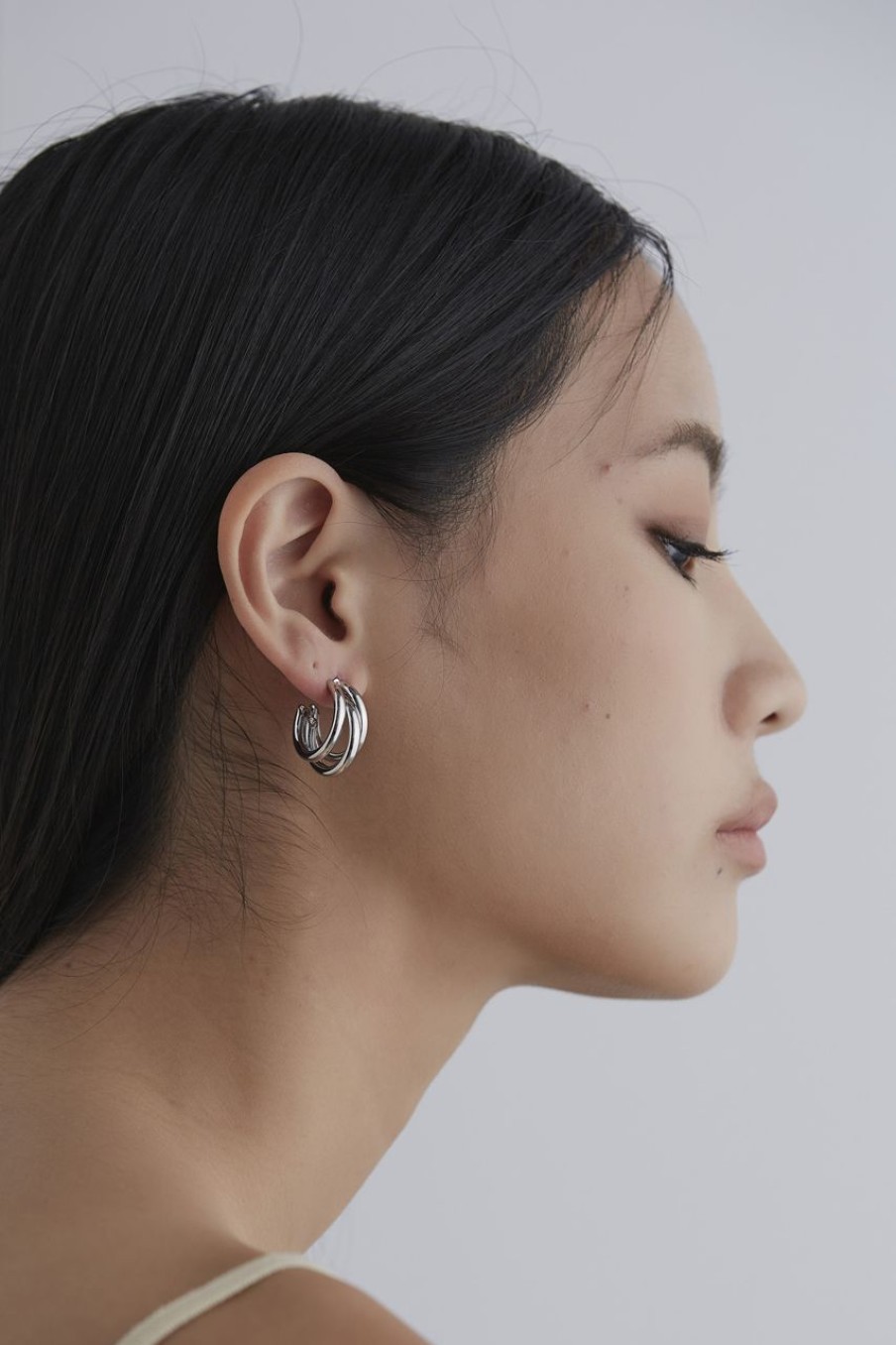 Women Afterall Earrings | Ariela Hoop Earrings Silver