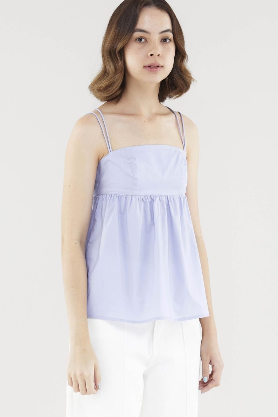 Women The Editor's Market Tops | Quindelyn Babydoll Top Cornflower Blue