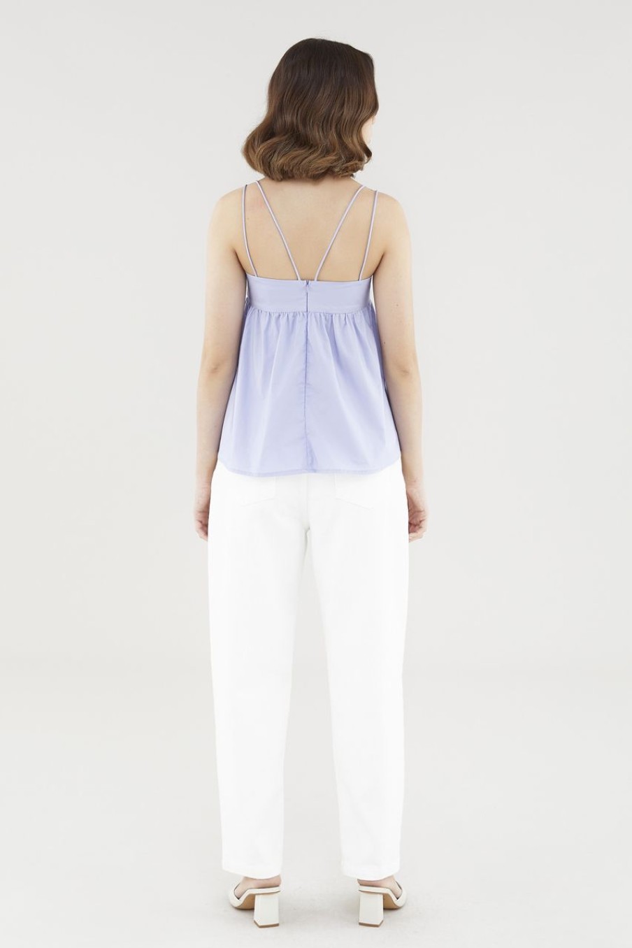 Women The Editor's Market Tops | Quindelyn Babydoll Top Cornflower Blue