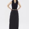 Women The Editor's Market Skirts | Dylrie Wrap Skirt Black