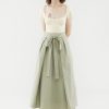 Women The Editor's Market Skirts | Ryley Tie-Front Midi Skirt Pistachio