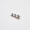 Women Afterall Hair Accessories | Rome Hair Clip White/Black Checks