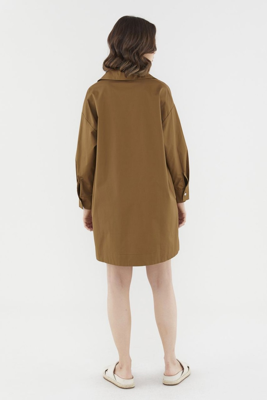 Women The Editor's Market Dresses | Eleanor Shirtdress Mocha