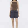 Women The Editor's Market Skirts | Felane Low-Rise Mini Skirt Charcoal