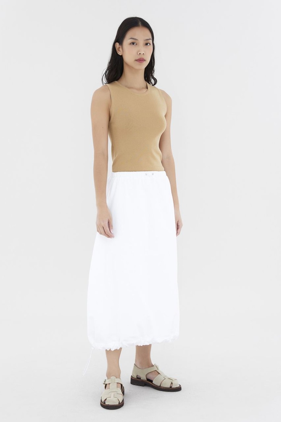 Women The Editor's Market Skirts | Nadale Bubble Skirt White