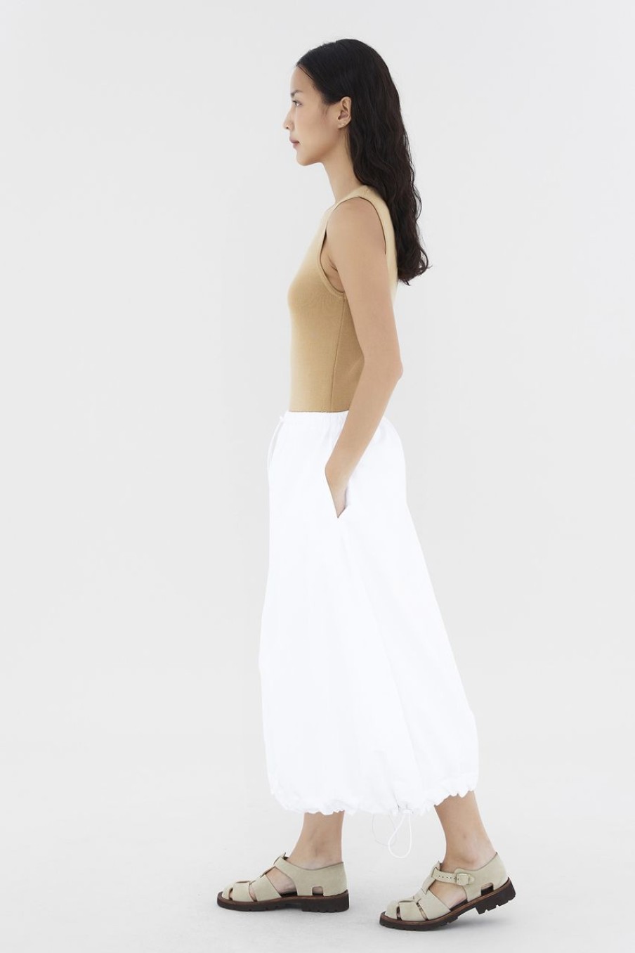 Women The Editor's Market Skirts | Nadale Bubble Skirt White