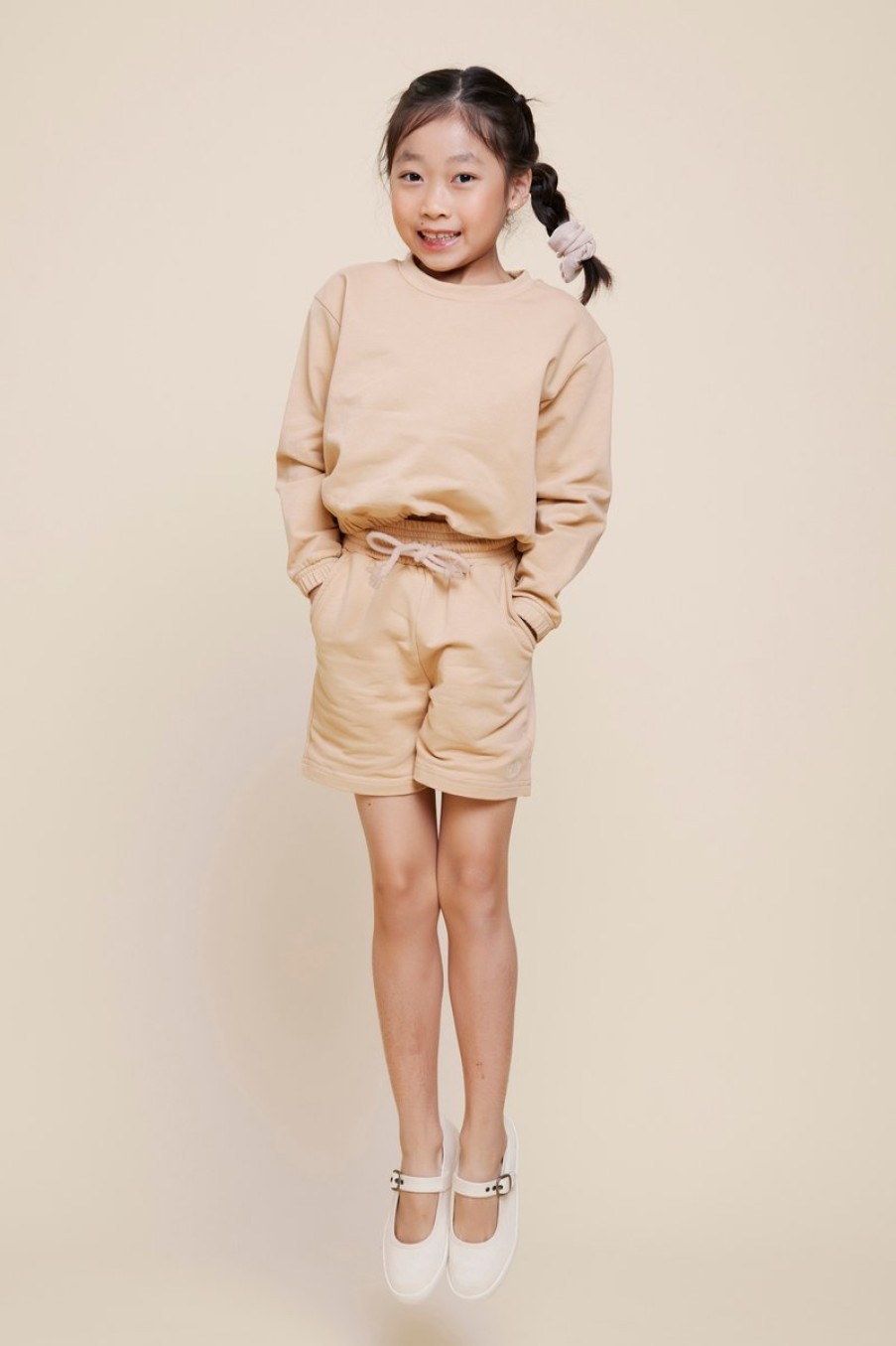 Kids Evryday Studios | Longline Sweatshorts Khaki