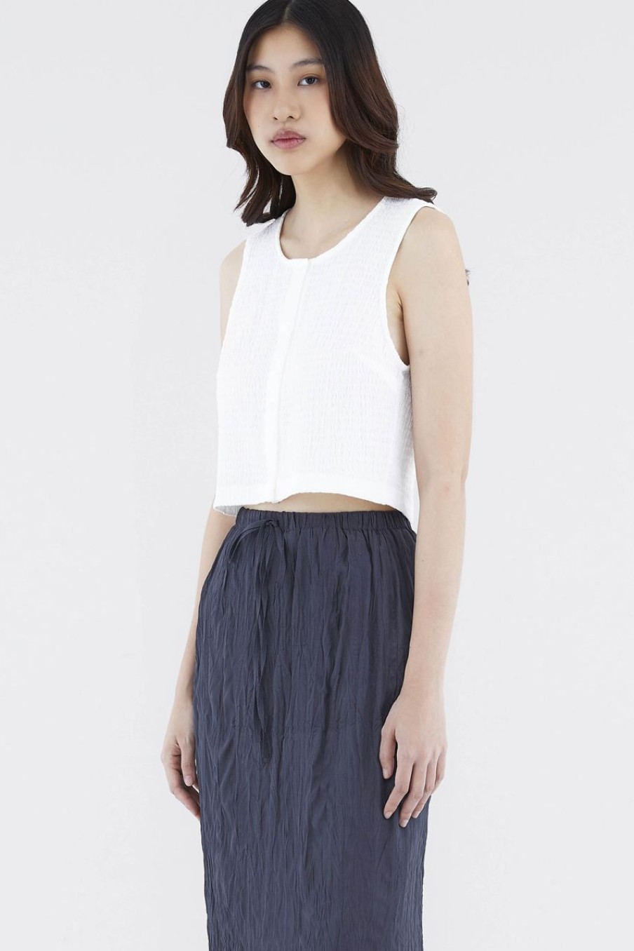 Women The Editor's Market Tops | Judave Button-Down Top White