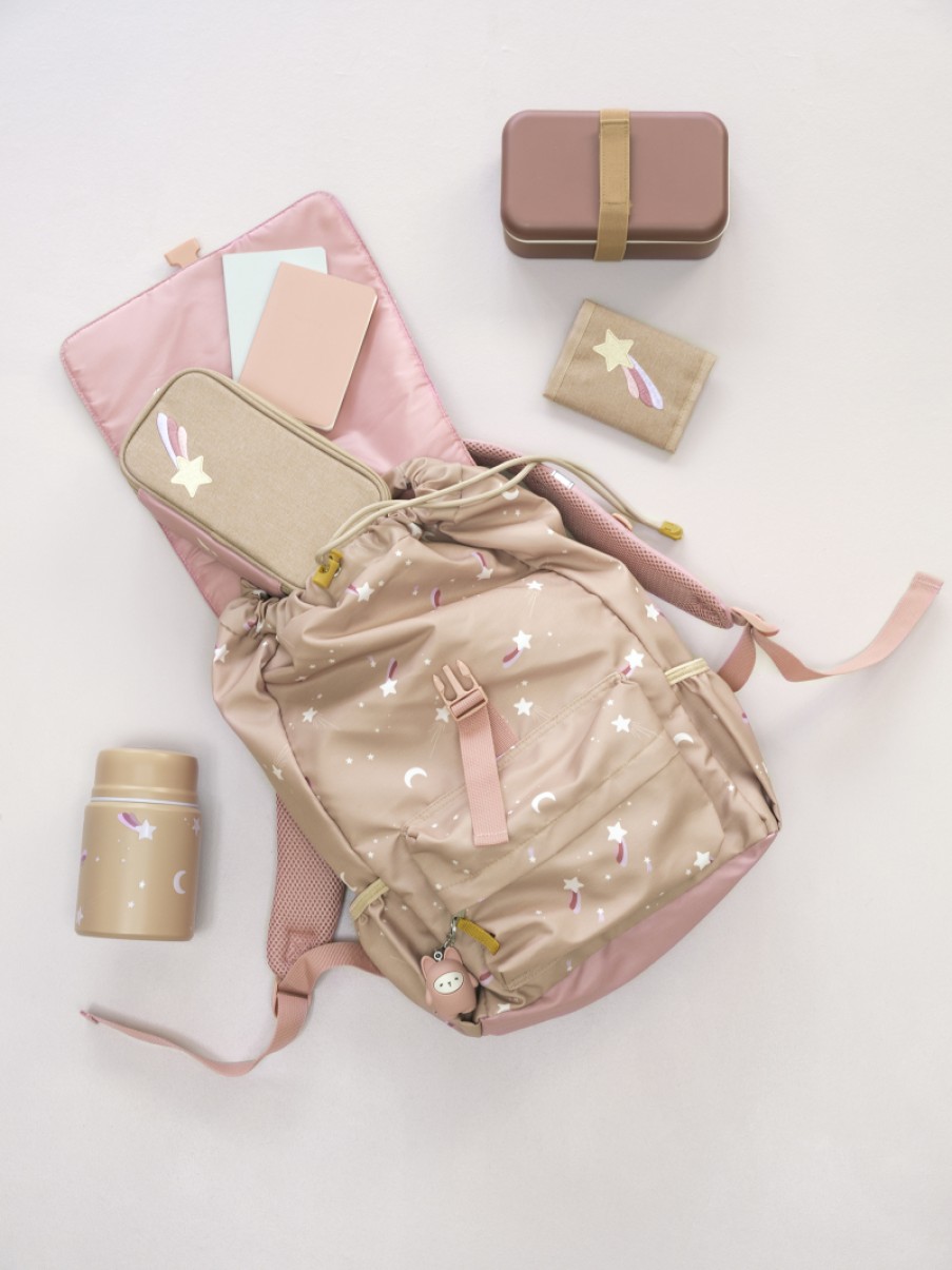 Kids Evryday Studios | Fabelab Large Backpack Shooting Star Caramel