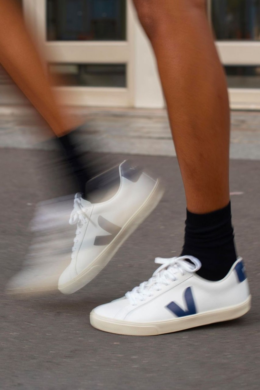 Women Veja Sneakers & Trainers | Veja Esplar Leather White Cobalt