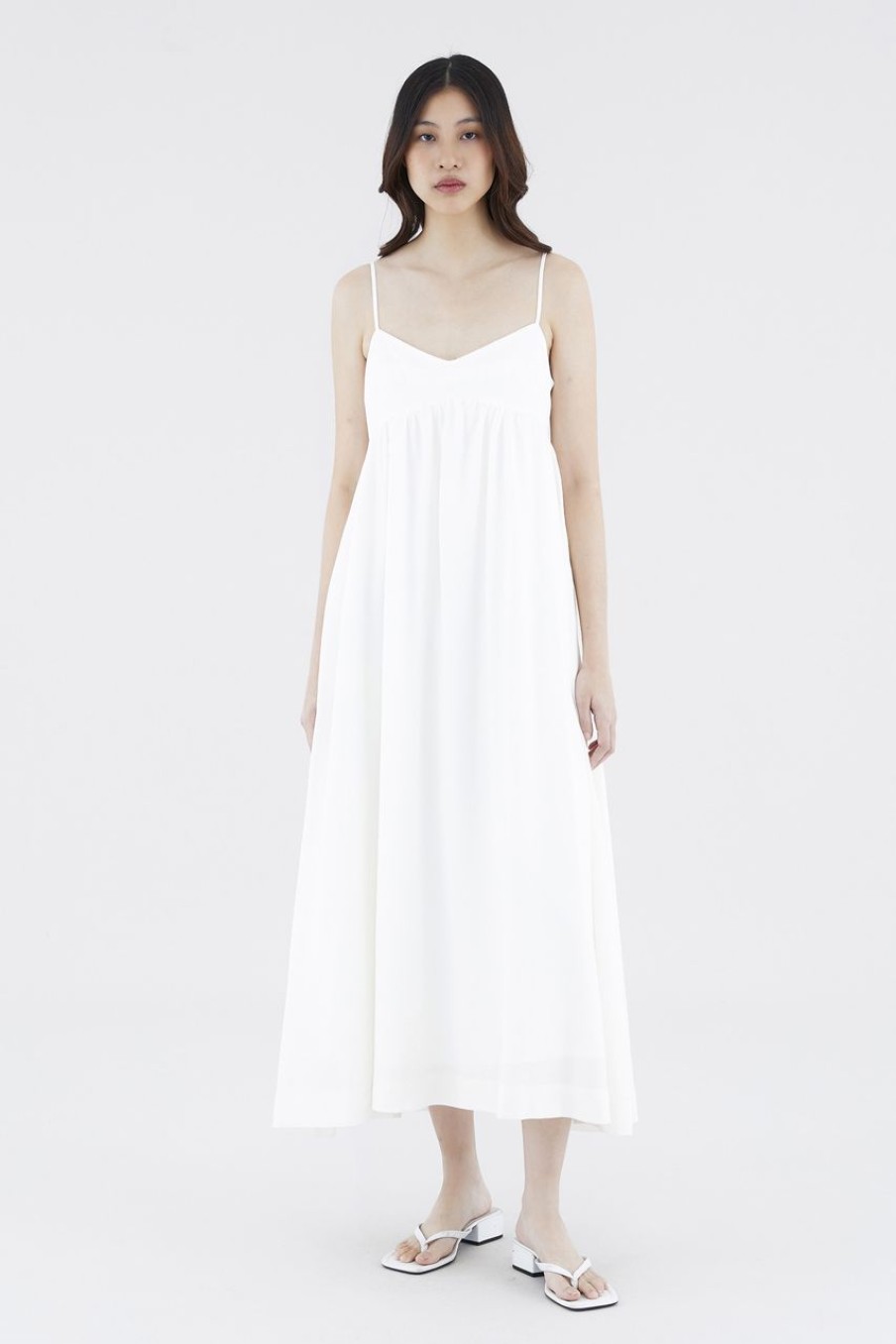 Women The Editor's Market Dresses | Balga Empire Maxi Dress White