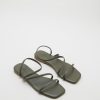 Women The Editor's Market Flats | Danae Strappy Sandals Olive