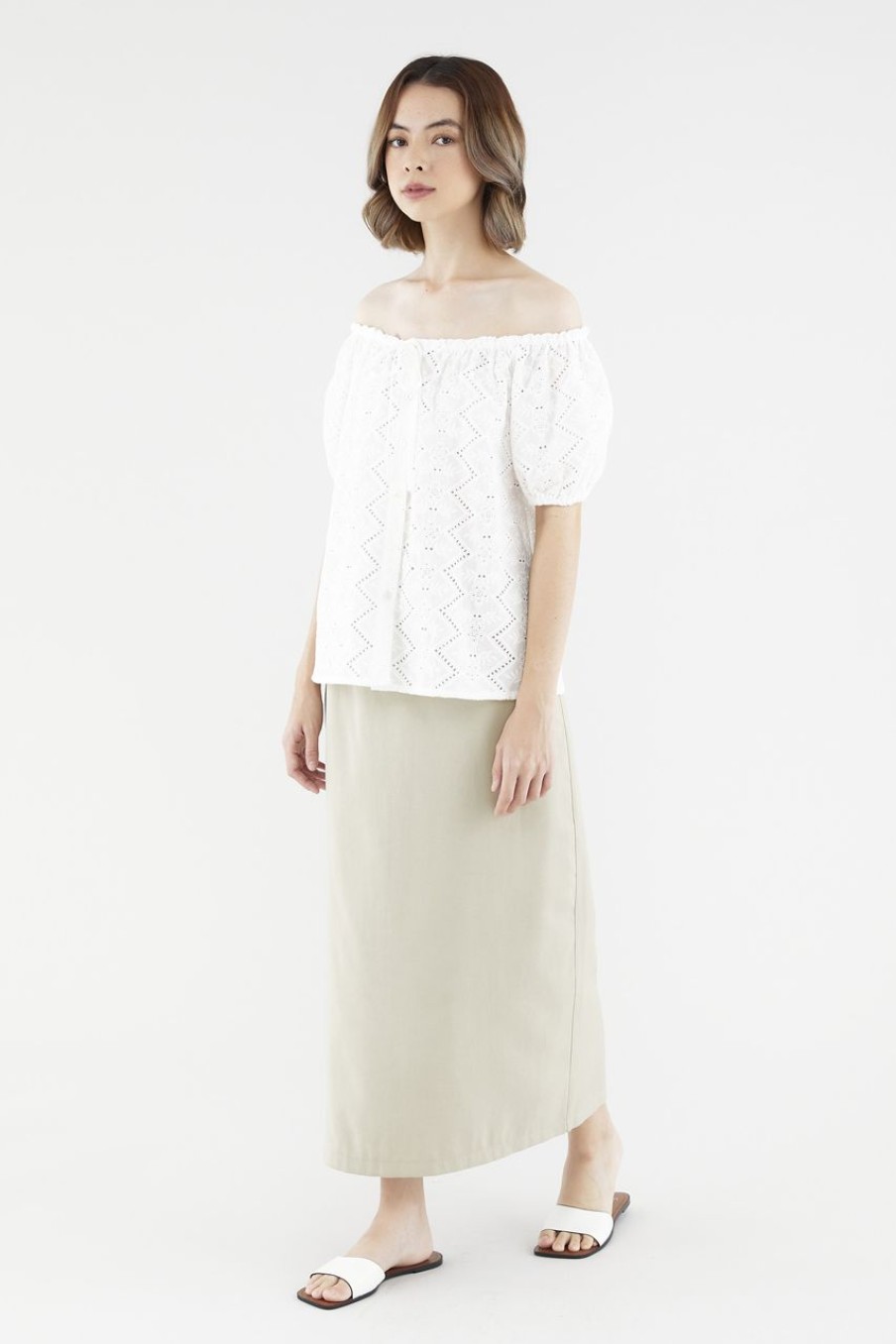 Women The Editor's Market Skirts | Dallen Pencil Skirt Taupe