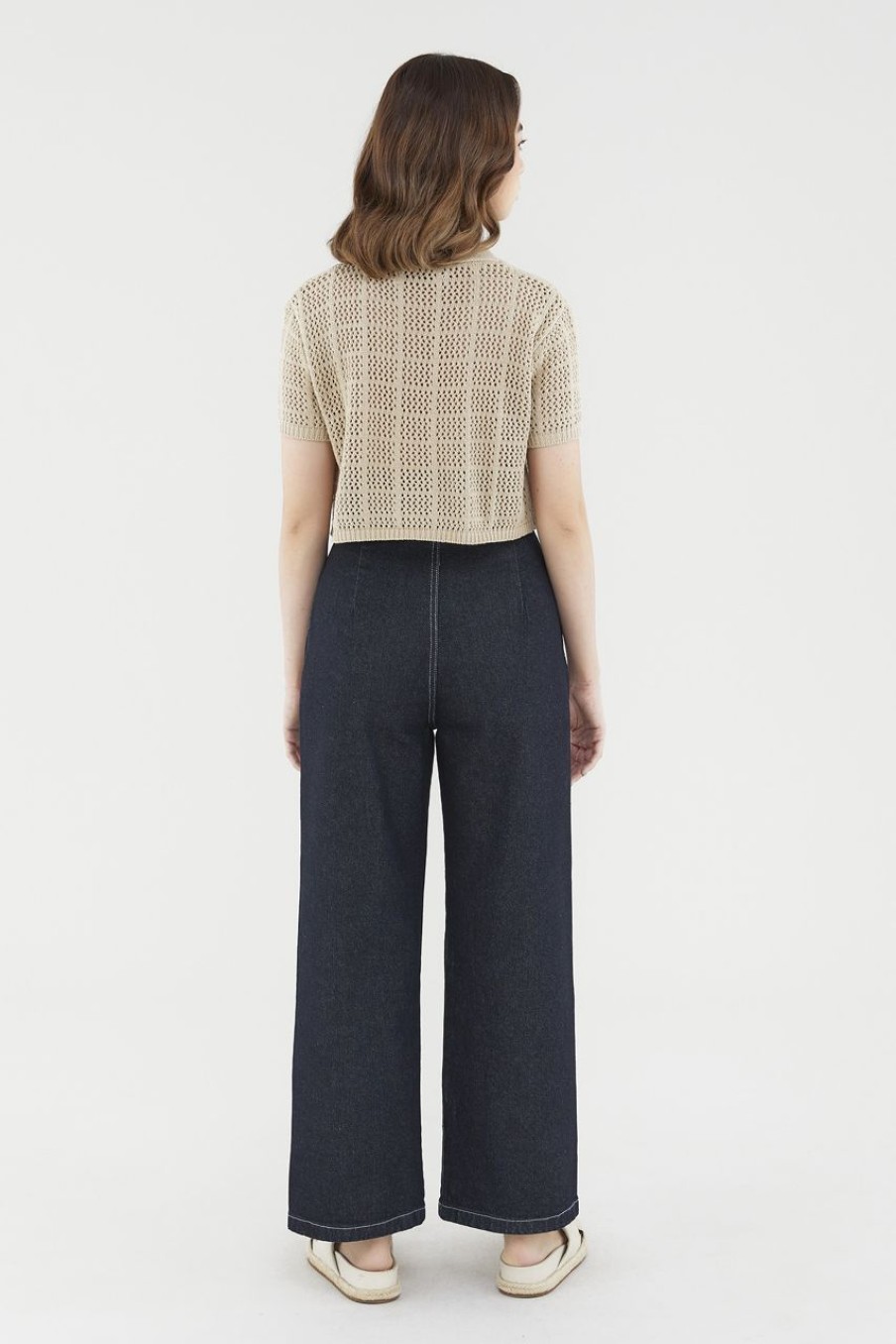 Women The Editor's Market Tops | Adelisa Crochet Top Taupe