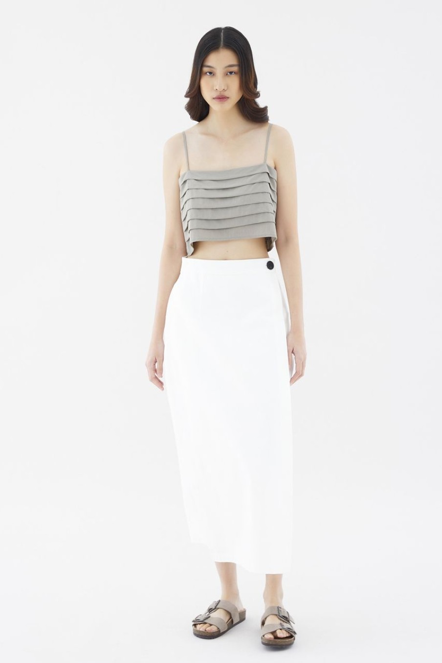 Women The Editor's Market Skirts | Dylrie Wrap Skirt White