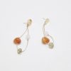 Women Afterall Earrings | Elisa Drop Earrings Gold/Orange