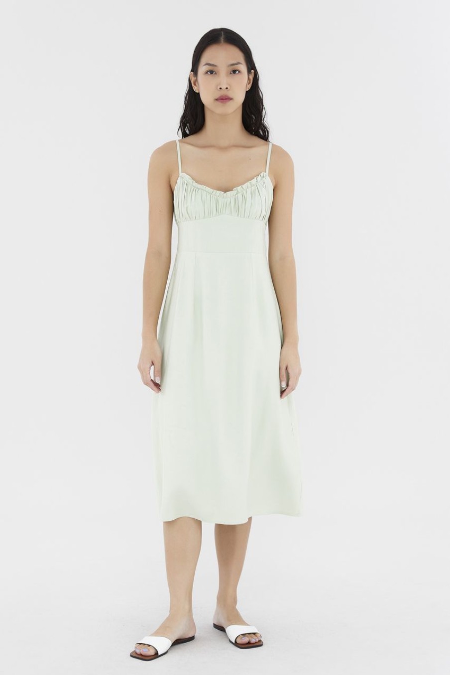 Women The Editor's Market Dresses | Charlie Ruched Dress Lotus