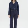 Women The Editor's Market Pants | Bristol Relaxed Pants Navy Blue