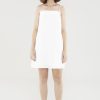 Women The Editor's Market Dresses | Aurova Linen Back-Tie Dress White