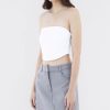 Women The Editor's Market Tops | Kryga Curve Hem Bandeau White