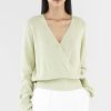 Women The Editor's Market Tops | Elayne Wrap Knit Blouse Lotus