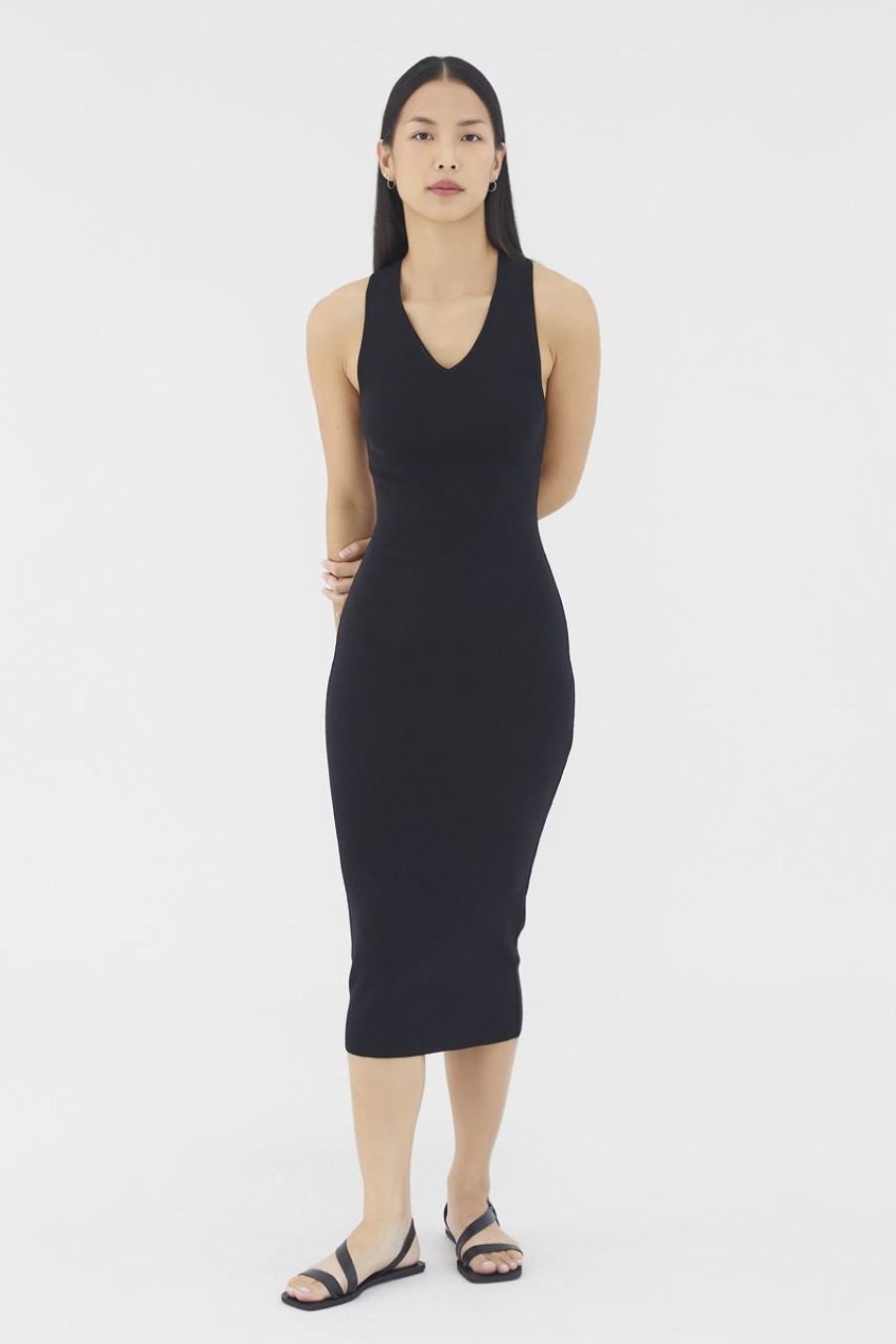 Women The Editor's Market Dresses | Nellie Knit Dress Black