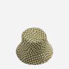 Women Baggu Hats | Baggu Bucket Hat Moss Trippy Checker