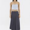 Women The Editor's Market Skirts | Mayce Mid-Rise Pleated Skirt Charcoal